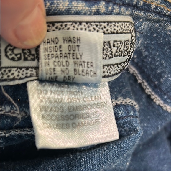 Vintage Denim Cardigan with Gold Embroidery - Picture 10 of 11